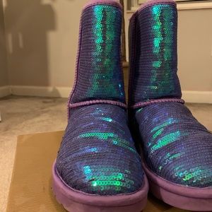 Sequin Periwinkle UGG Boots